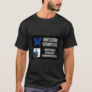 Camiseta Anquilosante Espondilite Borboleta Artrite Guerrei
