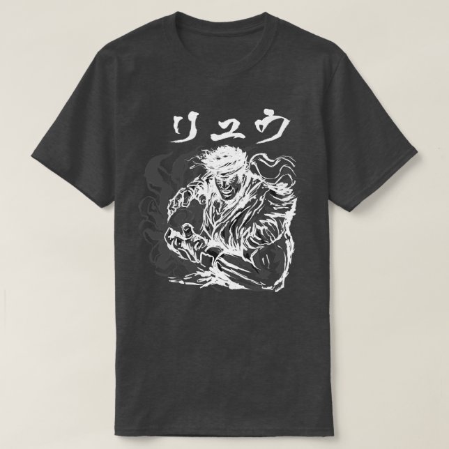 Camiseta Ansatsuken Warrior Shadow (Frente do Design)