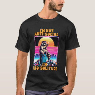 Camiseta Ansiedade antissocial Não sou antissocial Sou pró-