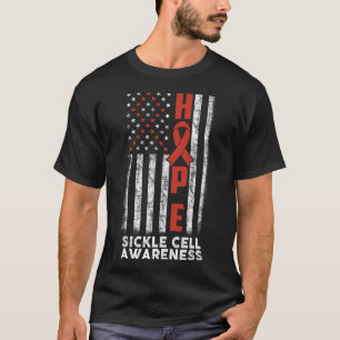 Camiseta Ansiedade da Célula Falsiforme Esperança Sinalizad