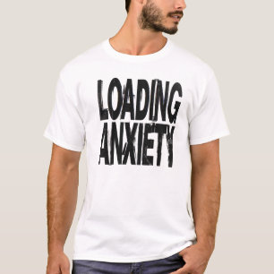 Camiseta ANSIEDADE DE CARREGAMENTO Tipografia Brutalista
