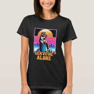 Camiseta Ansiedade Racoon Anti-Social Mental Health me deix
