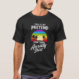 Camiseta Ansiedade Social Para Homens ou Mulheres Que Pensa