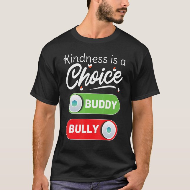 Camiseta Answer Kindness Is Choice End Bullying Unity Day O (Frente)