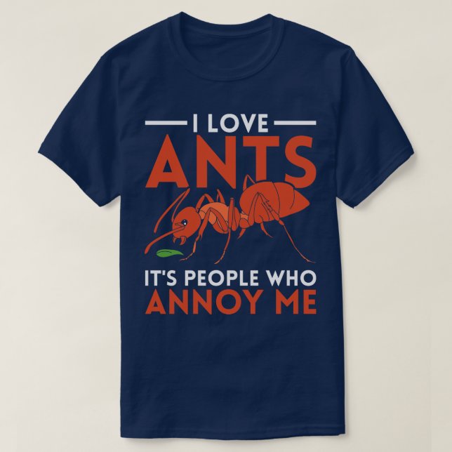 Camiseta Ant Mantendo Ants Insetos (Frente do Design)
