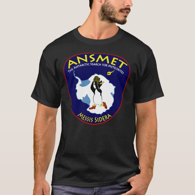 Camiseta Antarctic Search For Meteorites (ANSMET) Logo Esse (Frente)