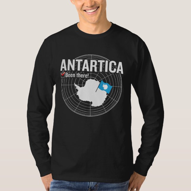 Camiseta Antarctica Flag Travel Enthusiast Traveling Travel (Frente)