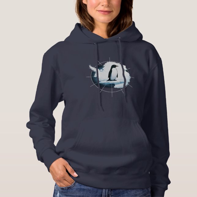 Camiseta Antarctica Penguin Emblem – Polar Explorer Design (Frente)