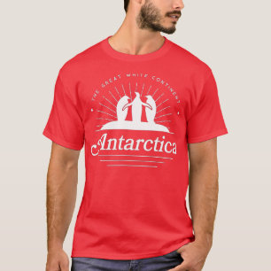 Camiseta Antártica Com Pinguins