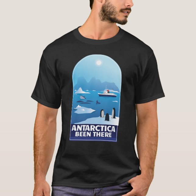 Camiseta Antártica, Vacinação Antártica Do Gelo Antártica A (Frente)