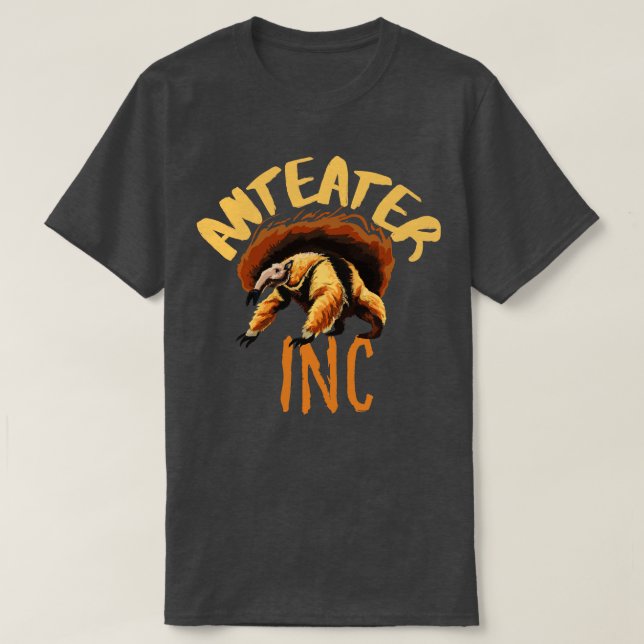 Camiseta AnteaterPintura De Óleo De Anteatro Engraçado (Frente do Design)