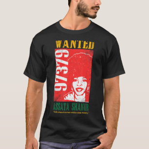 Camiseta Antecedentes Inspiracionais Assata Preto Desejados