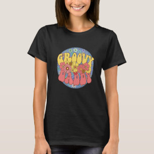 Camiseta Antecipação do Chá de fraldas da Família Retro-Cor