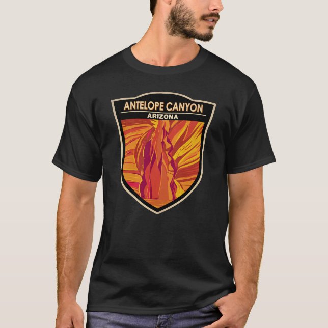 Camiseta Antelope Canyon Arizona Art Vintage (Frente)