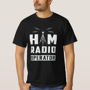 Camiseta Antena Amateur Gift, Operador de Radiofrequência H