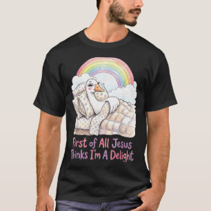 Camiseta Antes de Mais Nada Jesus Acha Que Sou Uma Arte de 