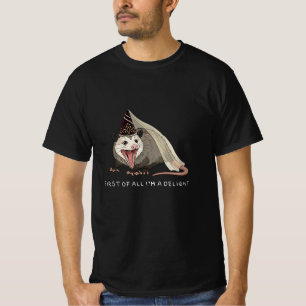 Camiseta Antes De Mais Nada, Sou Um Delicioso Gambá Sarcást