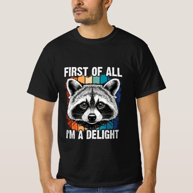 Camiseta Antes De Mais Nada, Sou Um Delight Gambá Sarcástic (Frente)