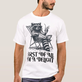 Camiseta Antes de Mais Nada SOU Um Prazer Dizendo Sarcasmo