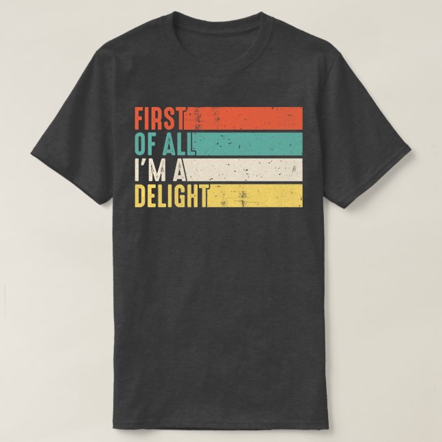 Camiseta Antes de mais nada, um delicioso gambá sarcástico (Frente do Design)