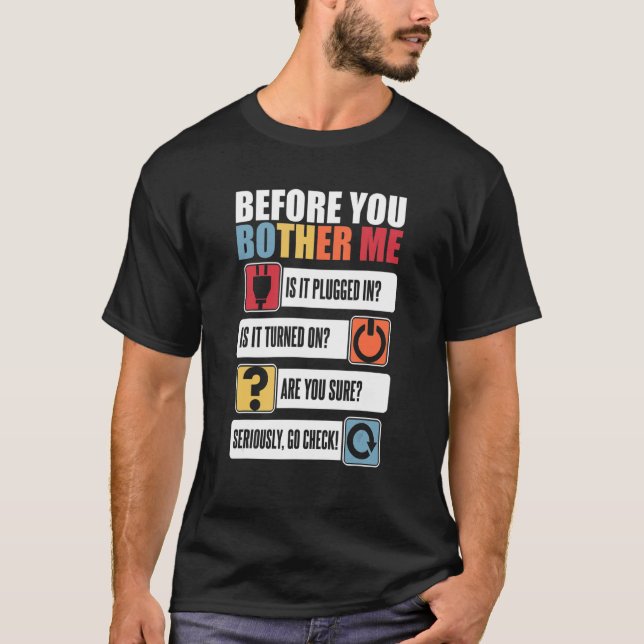 Camiseta Antes de me inibir o administrador do Sysadmin (Frente)