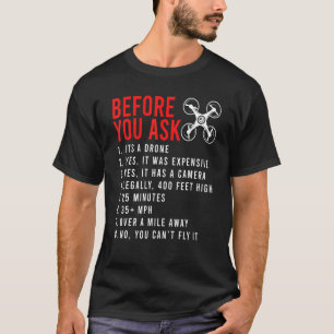 Camiseta Antes De Pedir Design De Drone