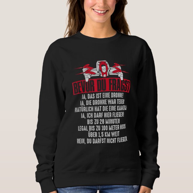 Camiseta Antes De Responder Perguntas Drone Drone (Frente)