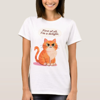 Camiseta Antes de Tudo, Eu Sou um Amante de Gatos Divertido