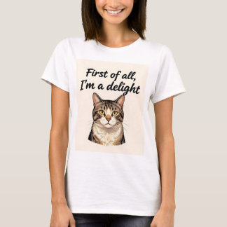 Camiseta Antes de Tudo, Eu Sou um Amante de Gatos Divertido