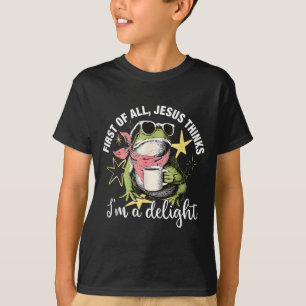 Camiseta Antes De Tudo Jesus Acha Que Sou Um Delícia Flog F