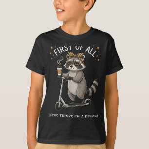 Camiseta Antes De Tudo Jesus Acha Que Sou Um Design Delícia