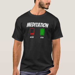 Camiseta Antes E Após A Meditação Roupa