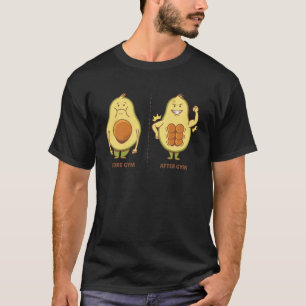 Camiseta Antes e depois de Gym Avocado