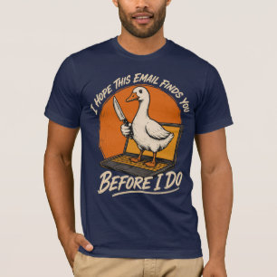 Camiseta Antes que Eu Faça – Ameixa de E-mail da Gansa Engr