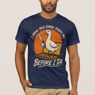 Camiseta Antes que Eu Faça – Ameixa de E-mail da Gansa Engr