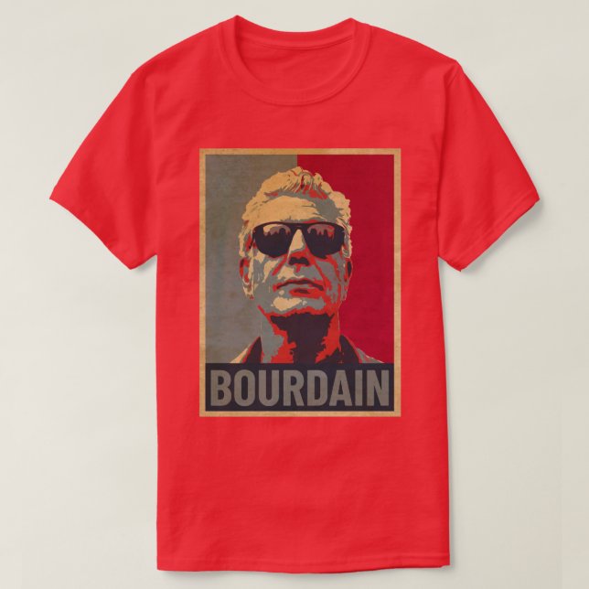 Camiseta Anthony Bourdain Hope (Frente do Design)