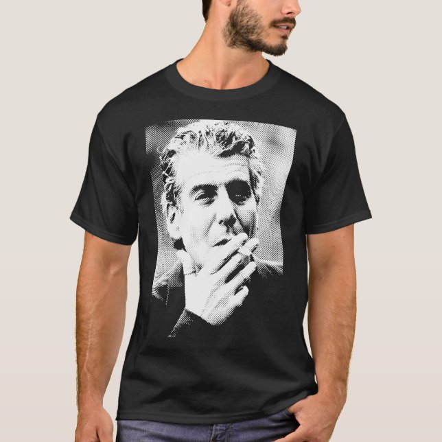 Camiseta Anthony Bourdain Smoking   (Frente)