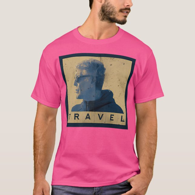 Camiseta Anthony Bourdain Viagem do Mundo (Frente)