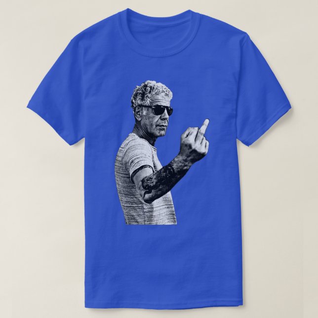 Camiseta Anthony BourdainKids de estilo dedo médio (Frente do Design)