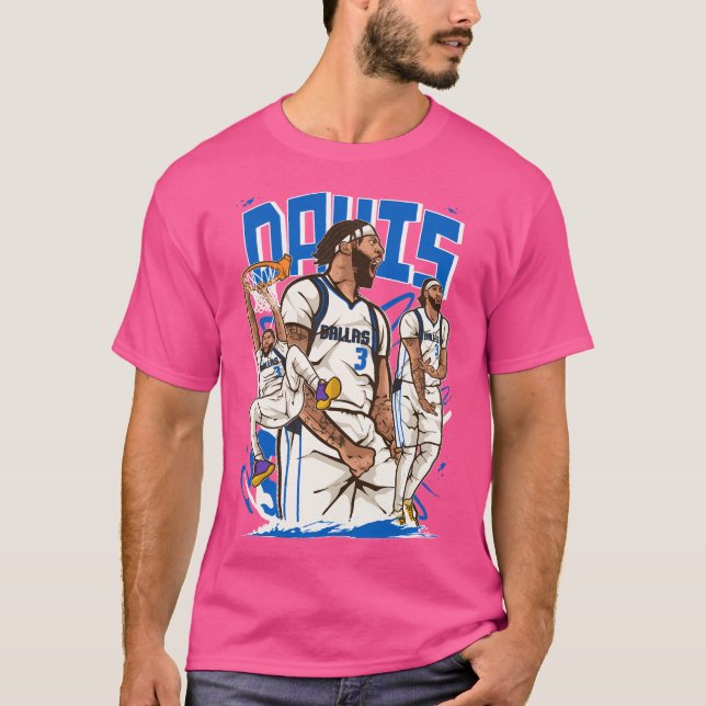 Camiseta Anthony Davis Dallas Cartoon Ativo (Frente)