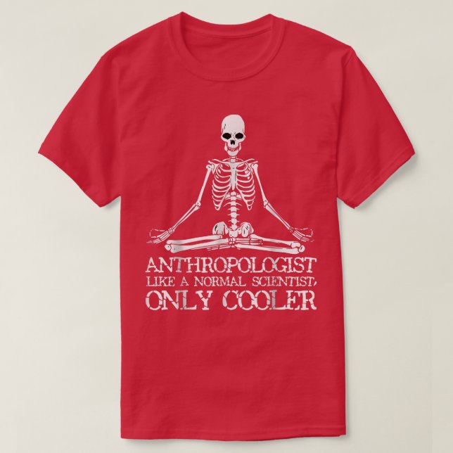 Camiseta Anthropology  Yoga Skeleton Anthropologist Tee  (Frente do Design)