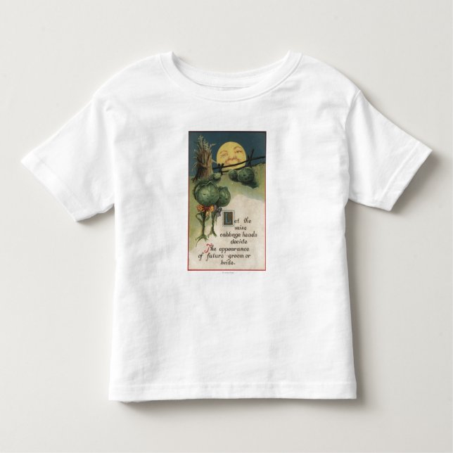 Camiseta Anthropomorphism do Dia das Bruxas GreetingCabbage (Frente)