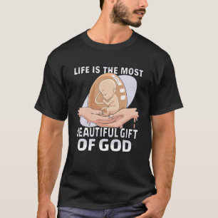 Camiseta Anti-Aborto Pro Life Christian Pro Movimento para