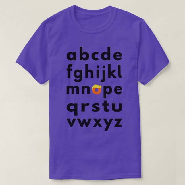 Camiseta Anti-Alfabeto Nope I (Frente do Design)