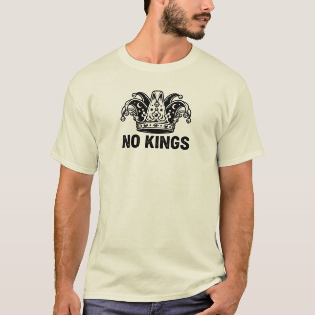 Camiseta Anti-Autoritária Jester Crown - Sem Reis (Frente)