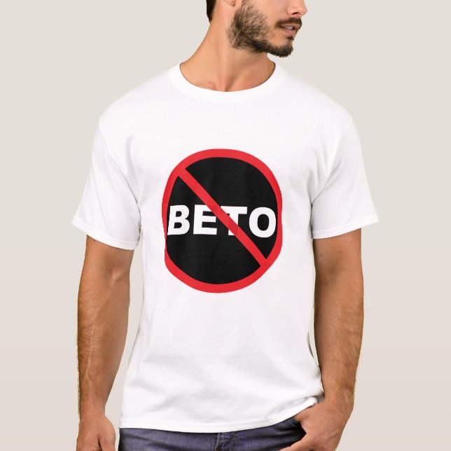 Camiseta Anti-Beto impressão corajoso popular de Pro-Ted (Frente)