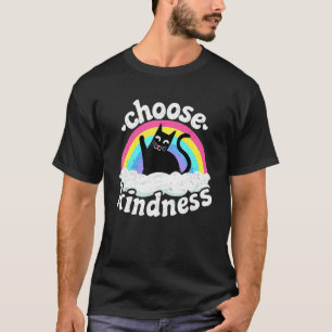 Camiseta Anti Bullying Arco-íris Paz Gentil Hippie Gato Esc