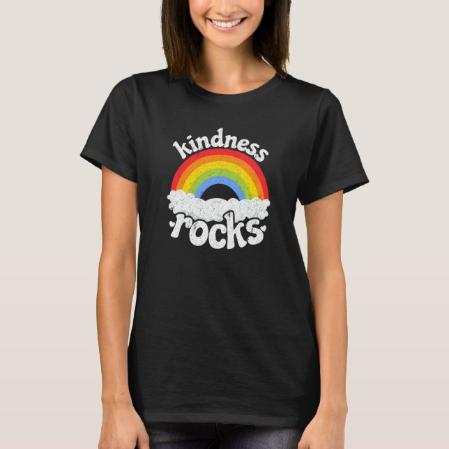 Camiseta Anti-Bullying Hippie Retro Professor Rainbow Kindn (Frente)