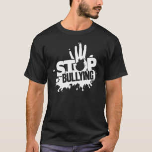 Camiseta Anti-bullying Pára de Atacar o Dia Rosa da Escola