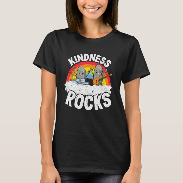 Camiseta Anti-Bullying Rainbow Hippie Music Teacher Kindnes (Frente)